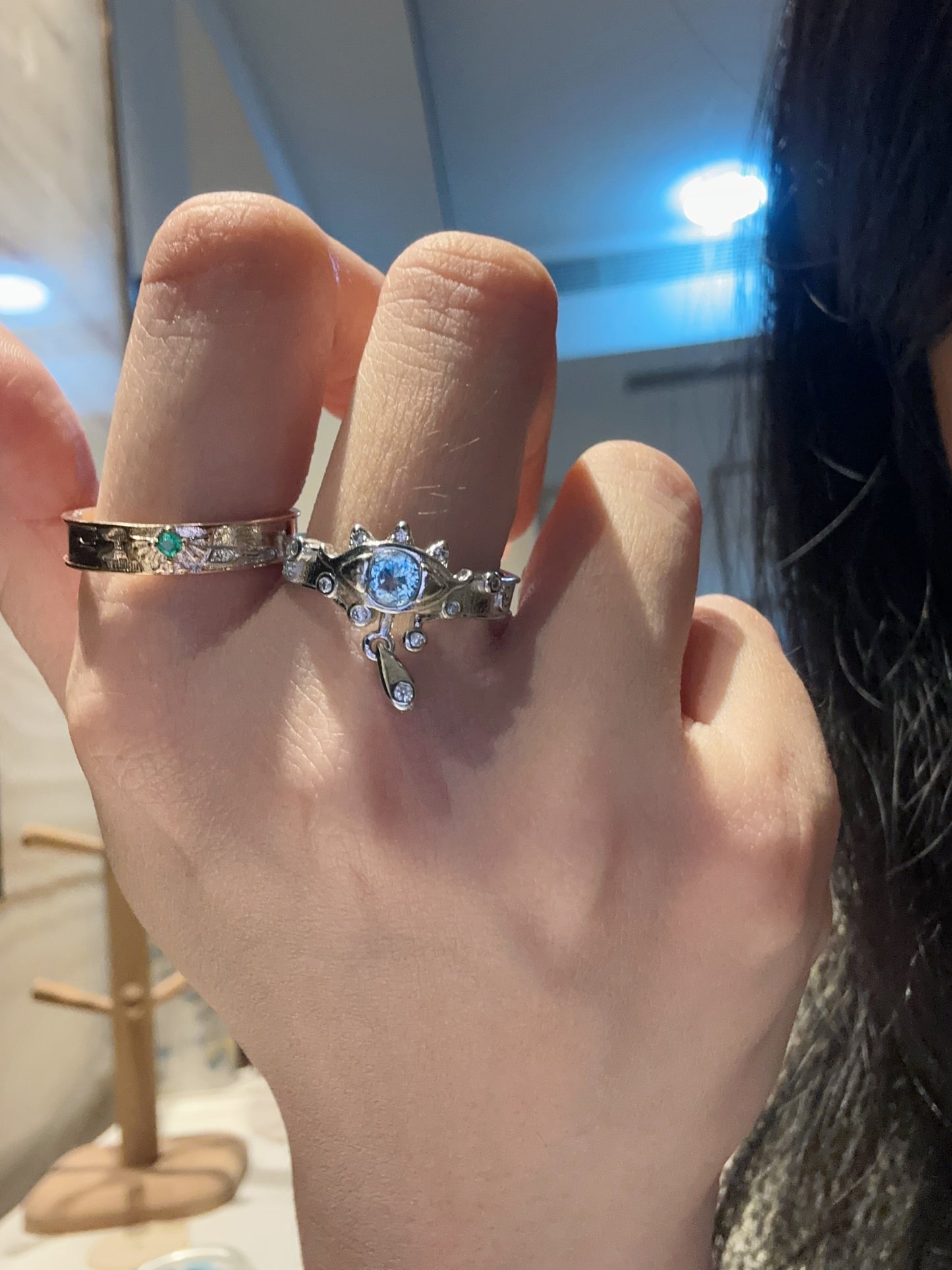 Sheikah's Eye wedding ring